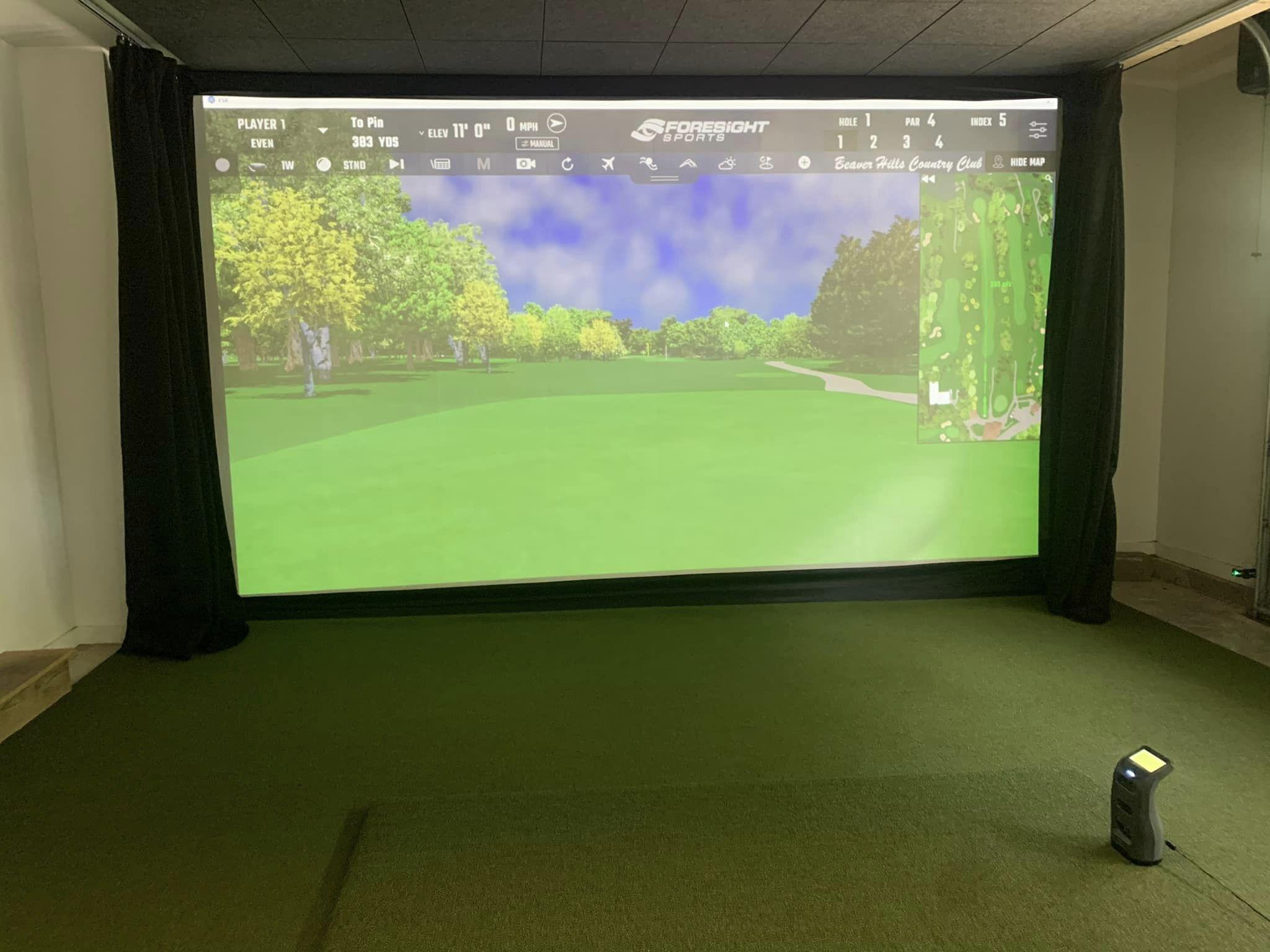 Midwest Golf Innovations - Garage Build - Golf Simulator - Foresight Sports