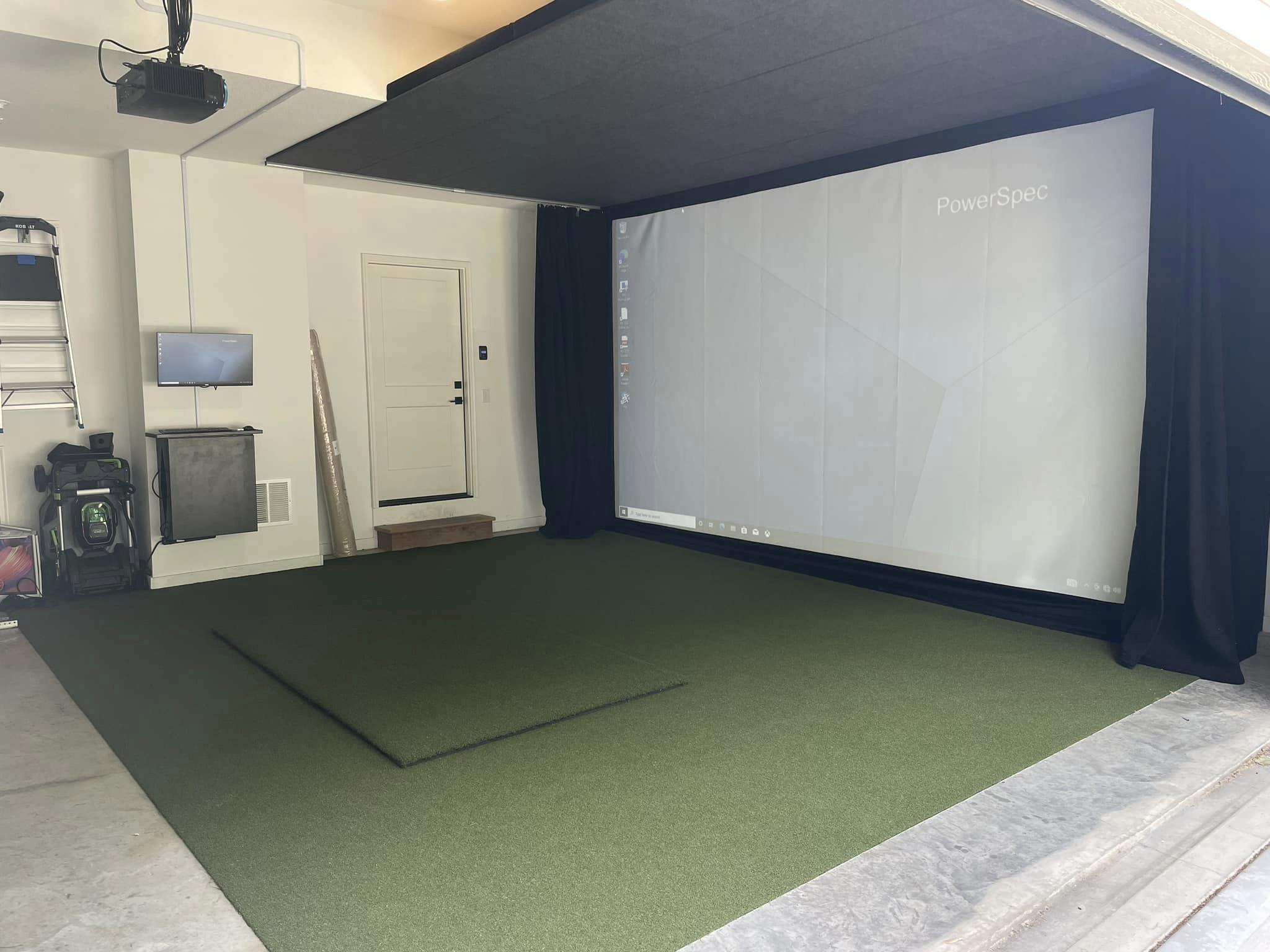 Midwest Golf Innovations - Garage Build - Golf Simulator