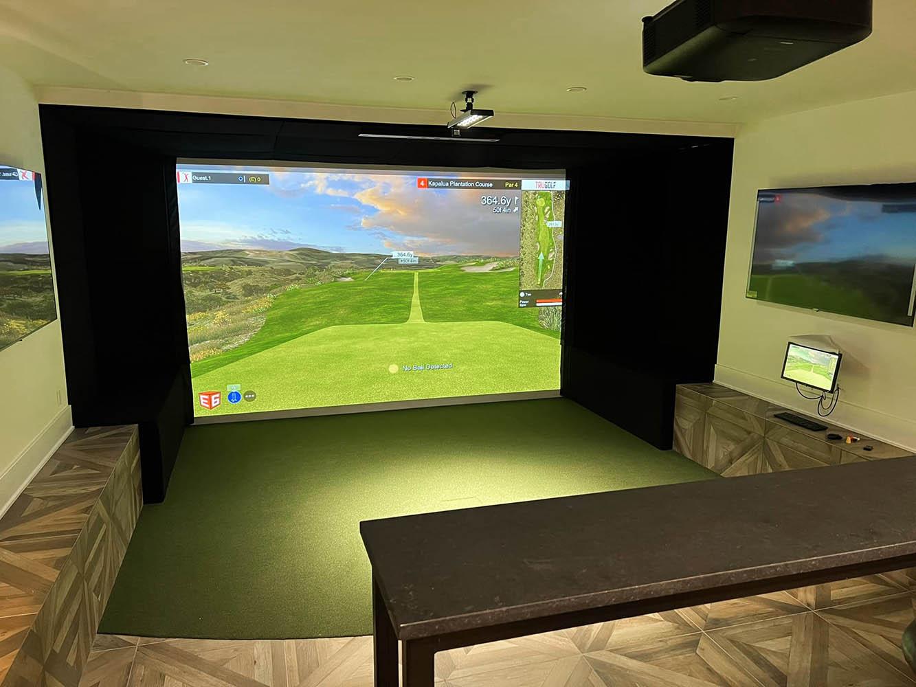 Midwest Golf Innovations indoor quality golf simulators.