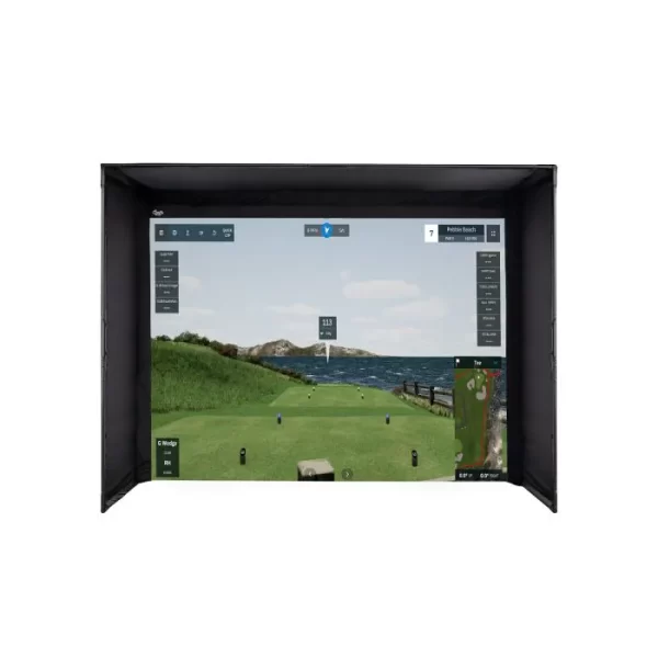 Midwest Golf Innovations - Carl's Place DIY C-Series Golf Simulator Enclosure Kit Front View Pebble Beach