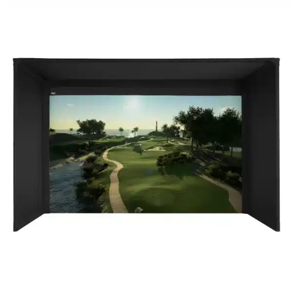 Midwest Golf Innovations - Carl's Place C-Series Pro Golf Simulator Enclosure Kit Front Screen