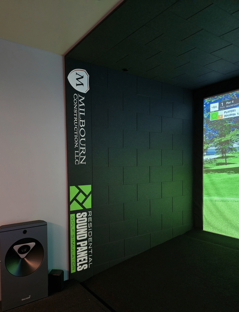 Residential Sound Panels - Standard Panel Style - Brick - Midwest Golf Innovations